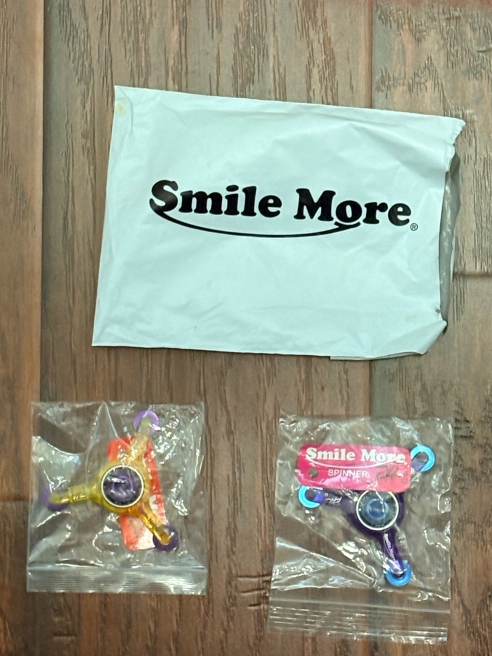 Smile More Fidget Spinner Lot (2) Roman Atwood Brand NEW + Rubber Duck Keychain